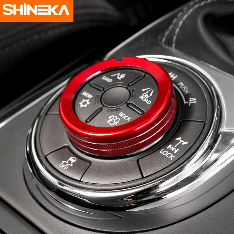 SHINEKA алюминиевый сплав 4WD четыре колеса переключатель кнопка украшения кольцо Крышка отделка для Nissan Patrol Y62