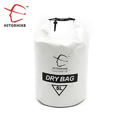 HITORHIKE 5L сумка для дрифтинга Водонепроницаемая сухая сумка рюкзак каноэ каяк рафтинг плавающие сумки для хранения складные наборы для путешествий на лодках - Цвет: white