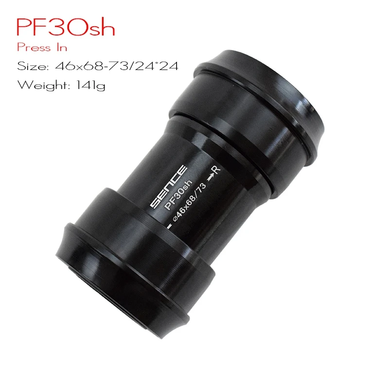 PF30sh 46x24-24 BB30 BB386 PF30 герметичный подшипник каретка 68 73/86,5 мм велосипедный вынос руля ось горного велосипеда дорожный велосипед каретка Водонепроницаемый CNC сплав BB - Цвет: PF30sh 46x24-24