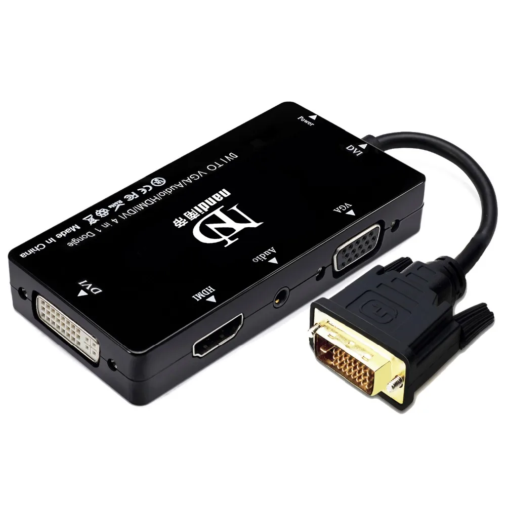 Кабель-адаптер DVI 24 + 1 к HDMI 4K VGA 1080P 3 5 мм с разъемом Micro USB в для компьютеров