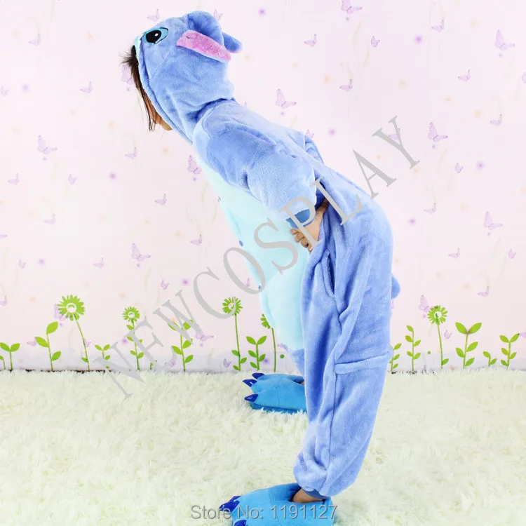 Free shipping New lovely children boys & girls Pajamas kids Anime Cosplay Costume cartoon Onesie Stitch Sleepwear|costume ship|sleepwearcostume tiger