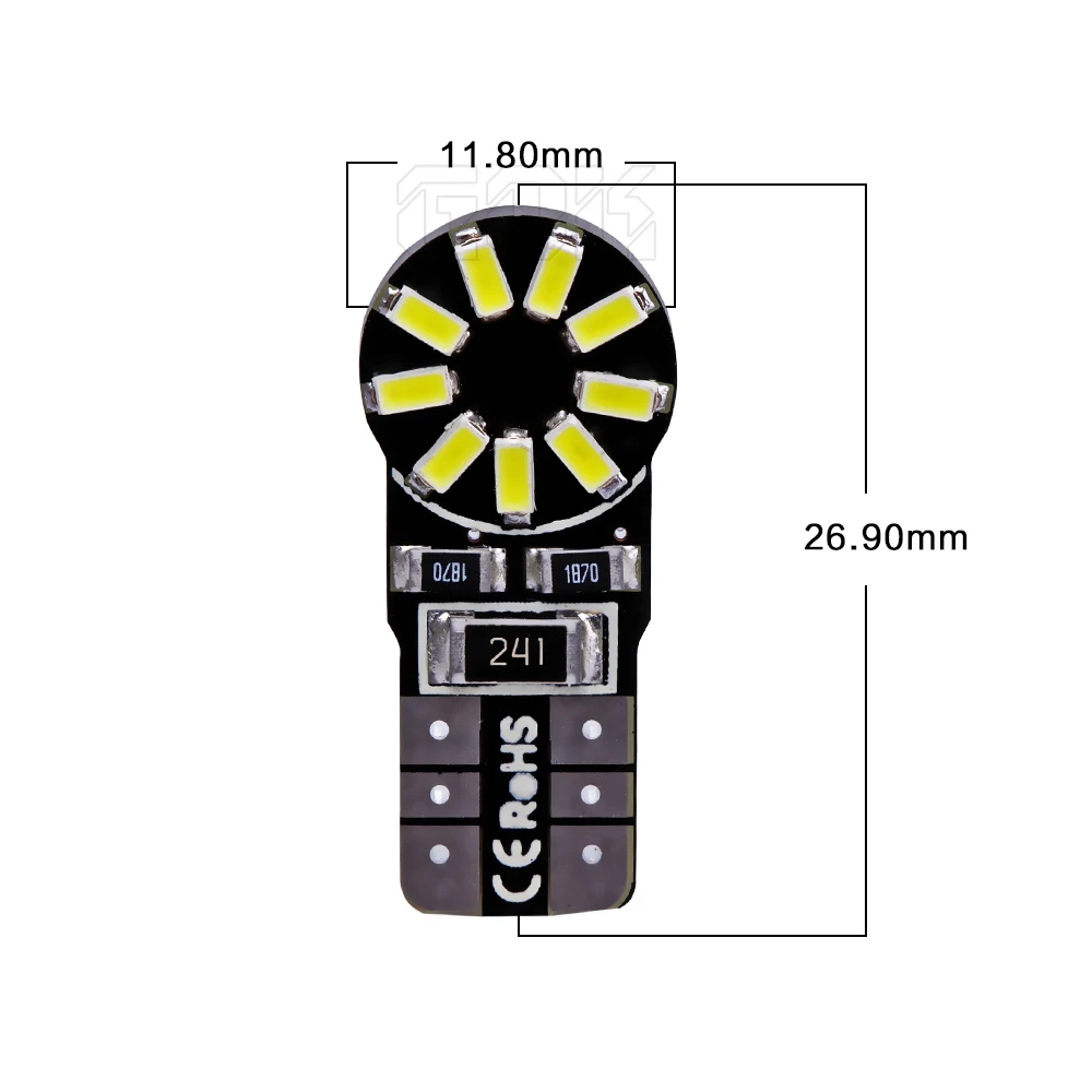 Оптовая продажа светодиодных ламп T10 canbus 18led 3014 smd t10 Led Canbus автомобильные Smd лампы +