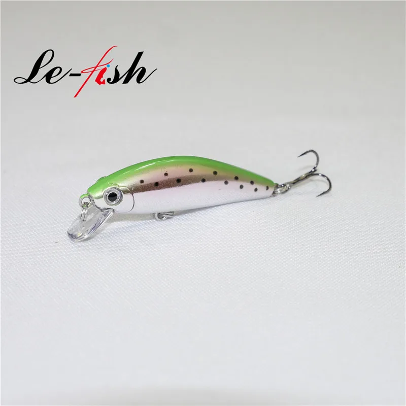Le fish 50 мм 6,5 г JERKBAIT ishing Тонущая приманка гольян воблер, твердая приманка для окуня Щука искусственная приманка