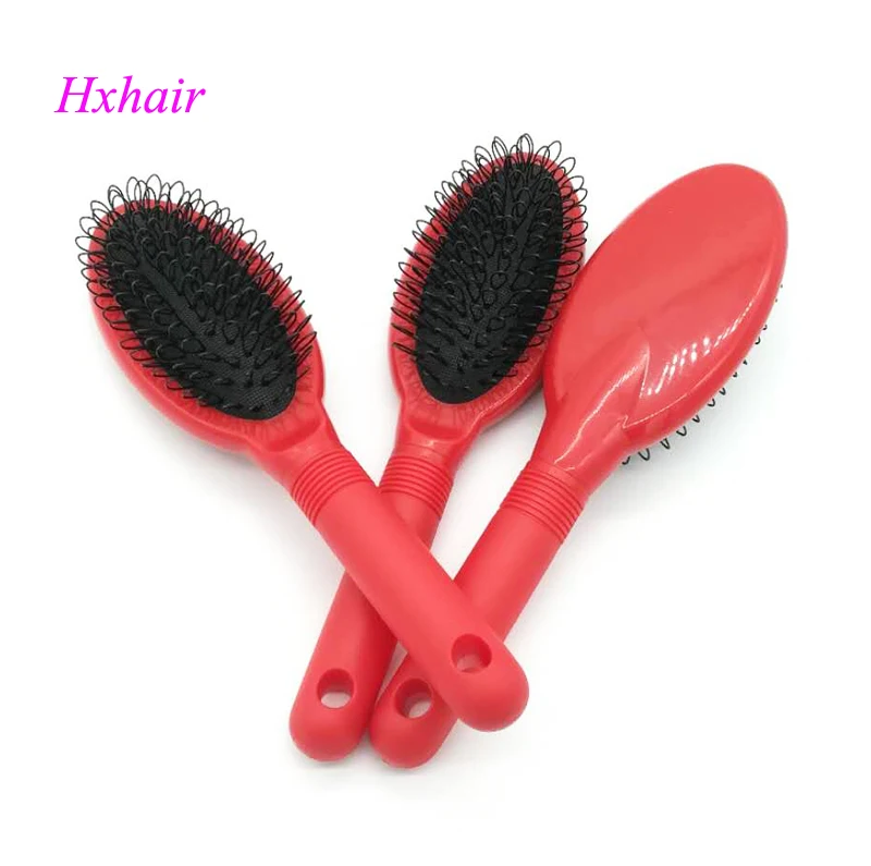 Щетка № 3 с красной ручкой для наращивания волос/профессиональная расческа