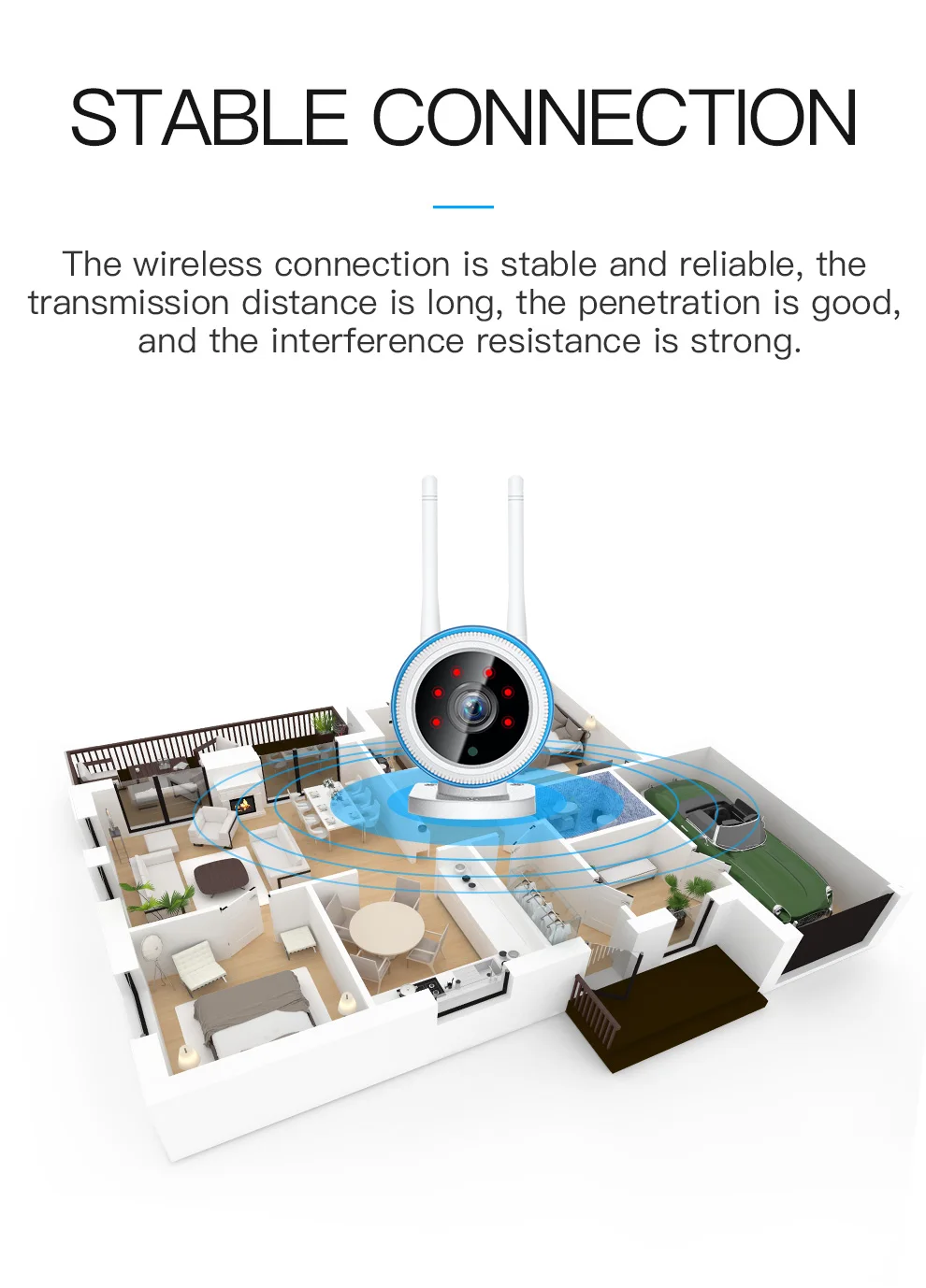 FREDI 960 P/1080 P уличная ip-камера WiFi беспроводная домашняя камера безопасности, водонепроницаемая камера ночного видения, CCTV камера