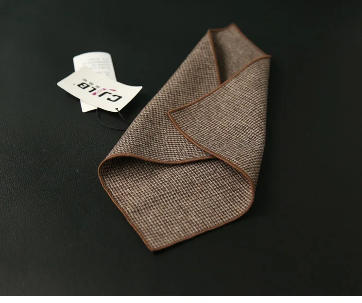 Hankerchief Шарфы для женщин плед Бизнес костюм платки шерсть Повседневное Для мужчин с карманами площади 24x24 см 10 шт./лот