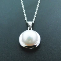 natural pearl pendant real 925 sterling silver freshwater pearl charm pendant jewelry for woman