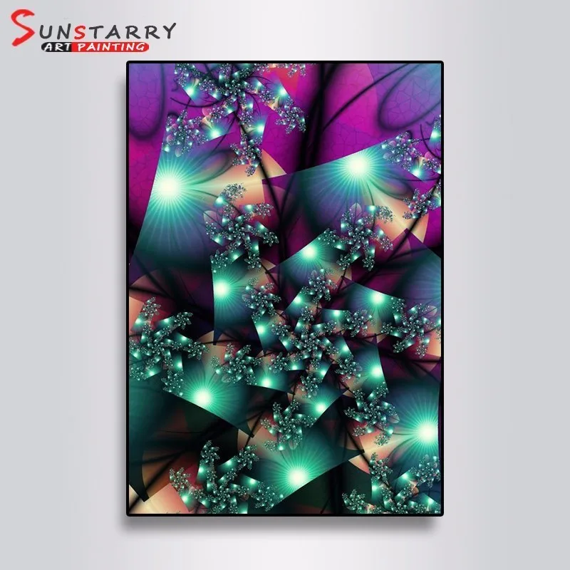 Sunstarry 5D DIY Алмазная картина Мандала полностью круглые стразы Алмазная вышивка крестиком Лоскутная мозаика абстрактный цветок - Цвет: A1831