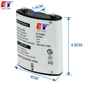 Литиевая батарея Kaitian для лазерного уровня, 5 линий, 8 линий, 12 линий, перезаряжаемый лазерный уровень, 3,7 в, 800 мАч, с проводкой источника питания