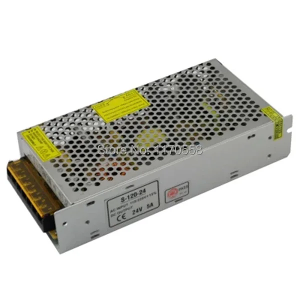 

120 Вт 24 В 5А одиночный выход импульсный источник питания для светодиодных лент светильник