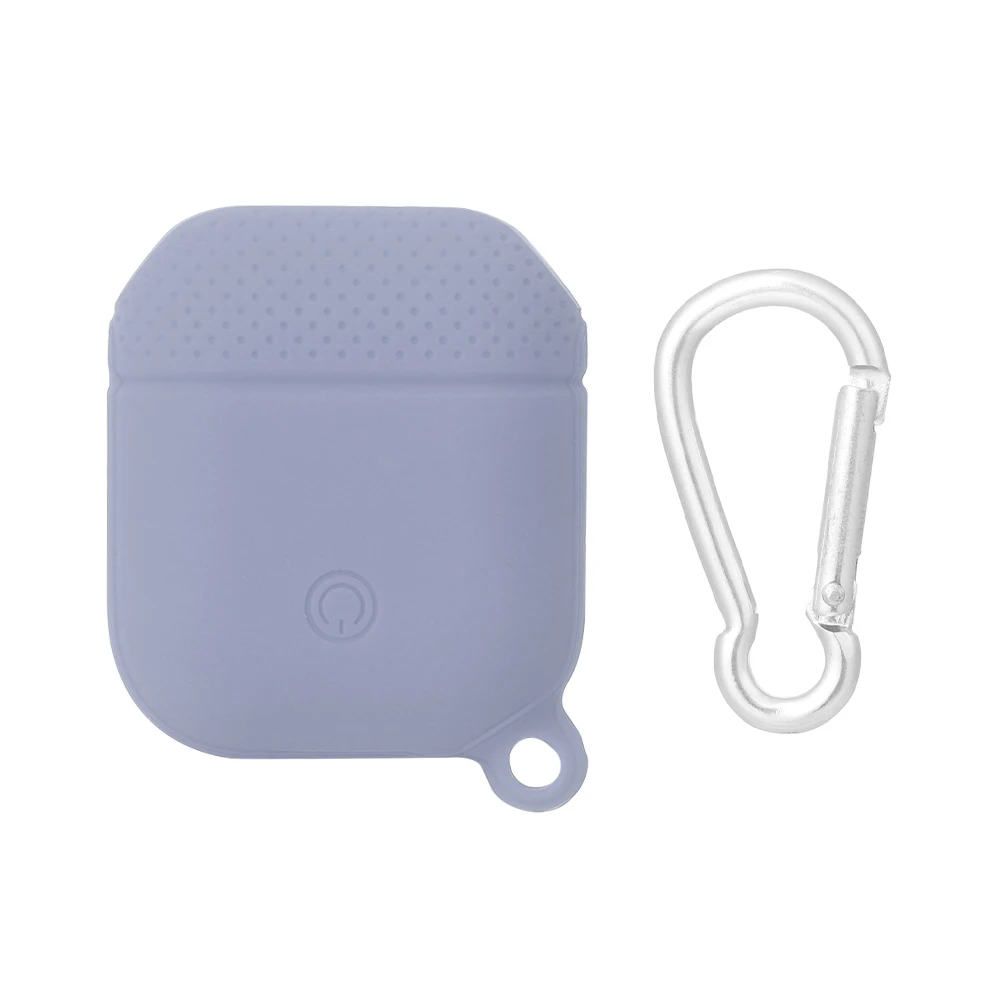 Серый Силиконовый чехол, наушники для Apple Airpods, чехол, Bluetooth, беспроводные наушники, защитный чехол, коробка для Air Pods, наушники, сумка - Цвет: Серый