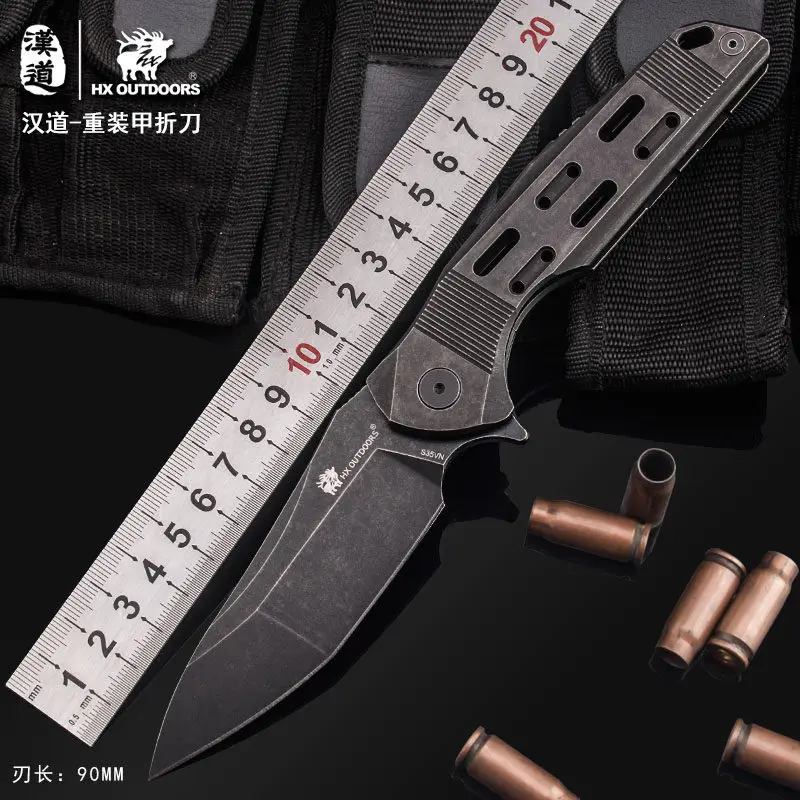 HX на открытом воздухе armorhide складной охотничий выживания Ножи Топ S35VN качество