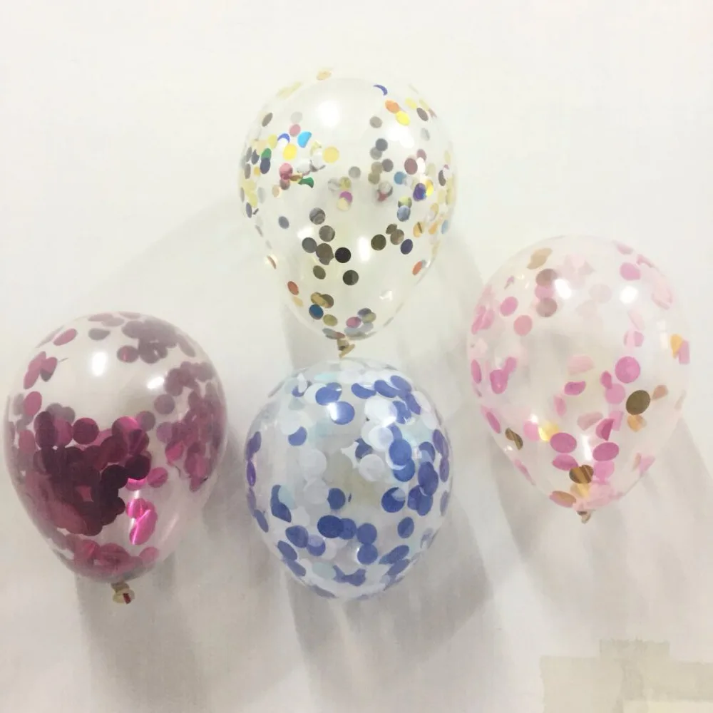 1 шт. 5 дюймов мини конфетти шар Baby Shower девочка или мальчик один день рождения