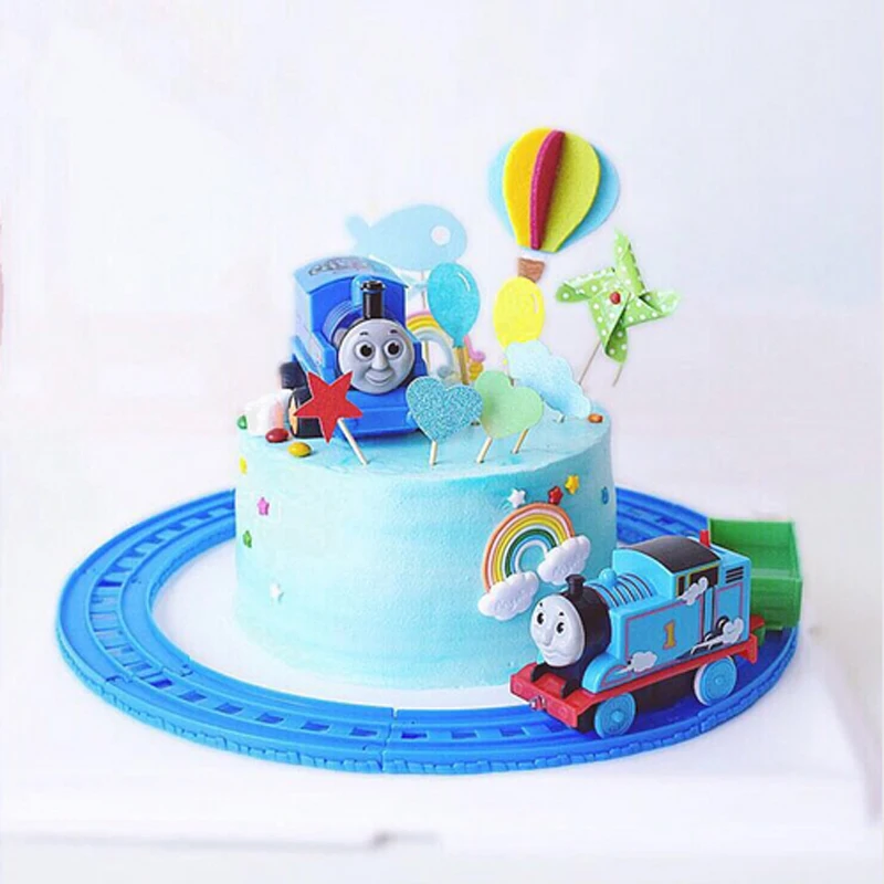 Toys topper 6 шт. поезд Игрушка 3d товары для дня рождения день украшения детей торт