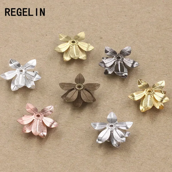 REGELIN медные филигранные цветы базовый соединитель Шариковая крышка