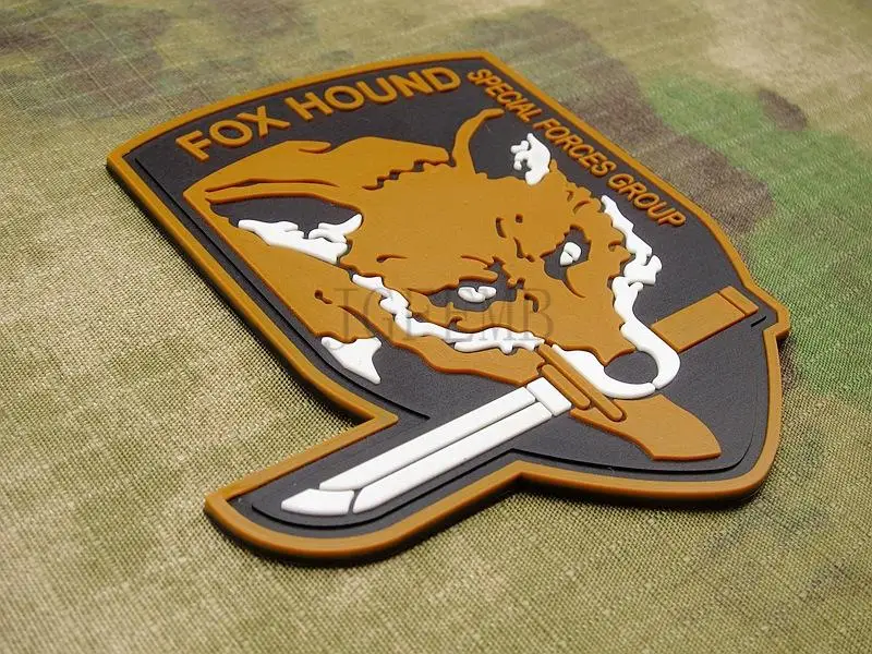 Tan MGS FOXHOUND SPECIAL FORCE GROUP 3D PVC patch PB1418 | Patches