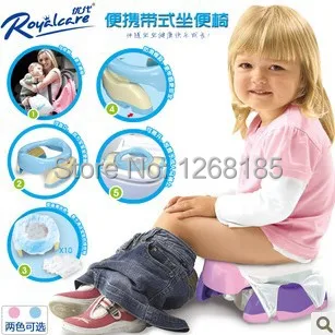 Портативный детский дорожный горшок для автомобиля складной маленький Туалет