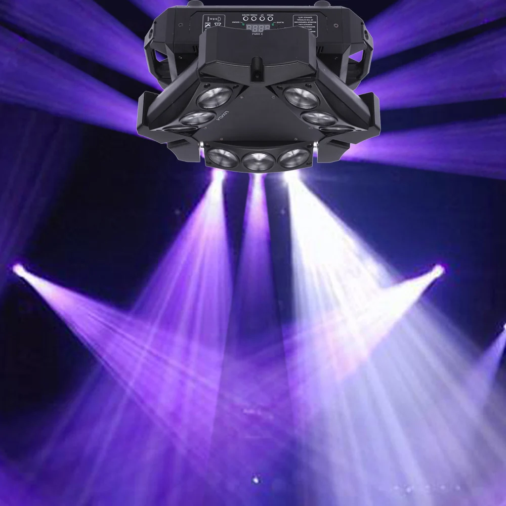 9 светодиодов RGBW DMX512 Звуковое управление Автоматическое вращение 16/48 каналов