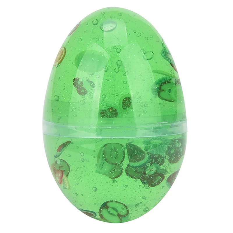 Green Хрустальное яйцо слизи игрушка хрустальный шар грязь креативное моделирование глина Пластилин Playdough Lizun Slime дети шпатлевка Пластилин антистрессовая игрушка - Цвет: Green