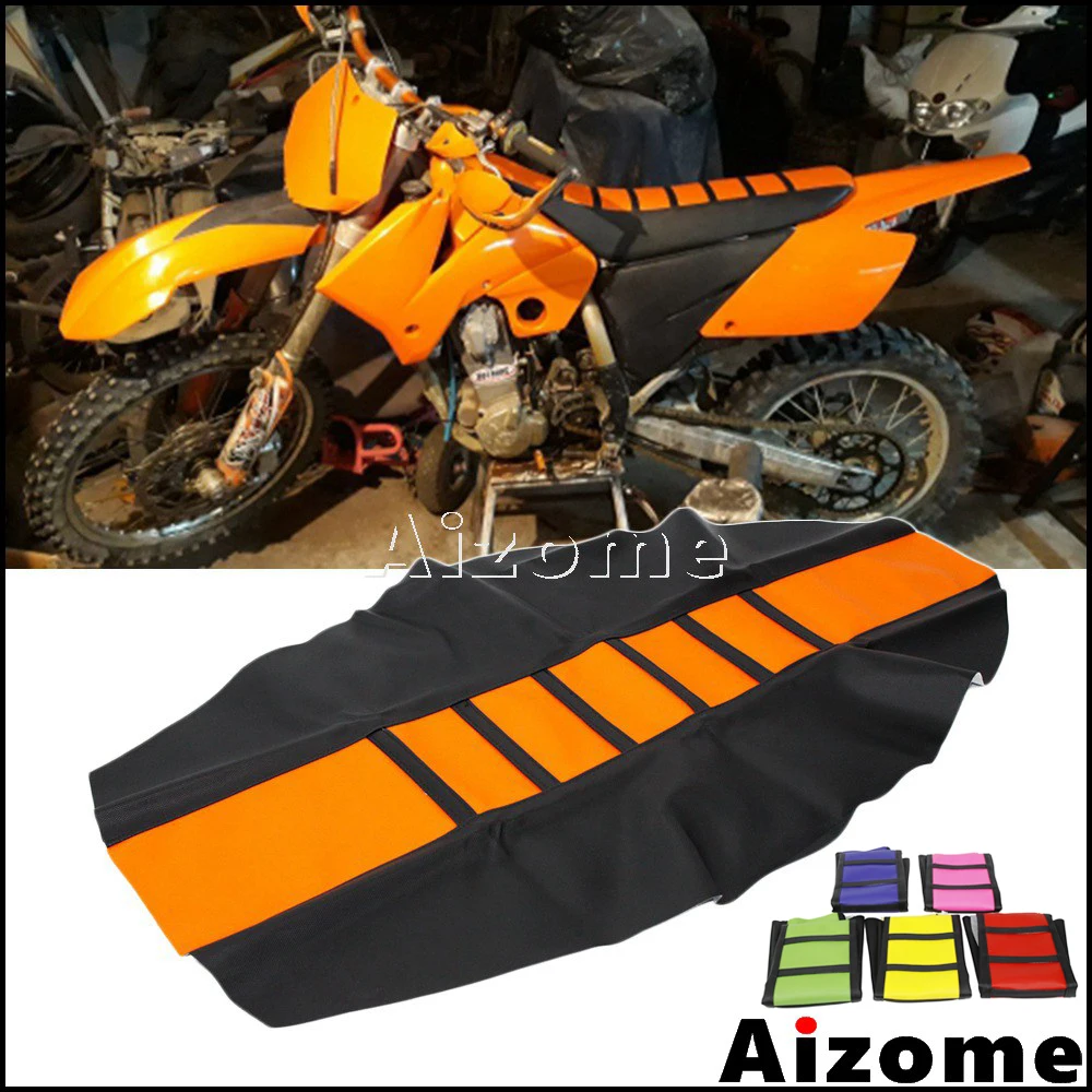 Универсальный Мотоцикл Байк ребристый резиновый сиденье для захвата чехол