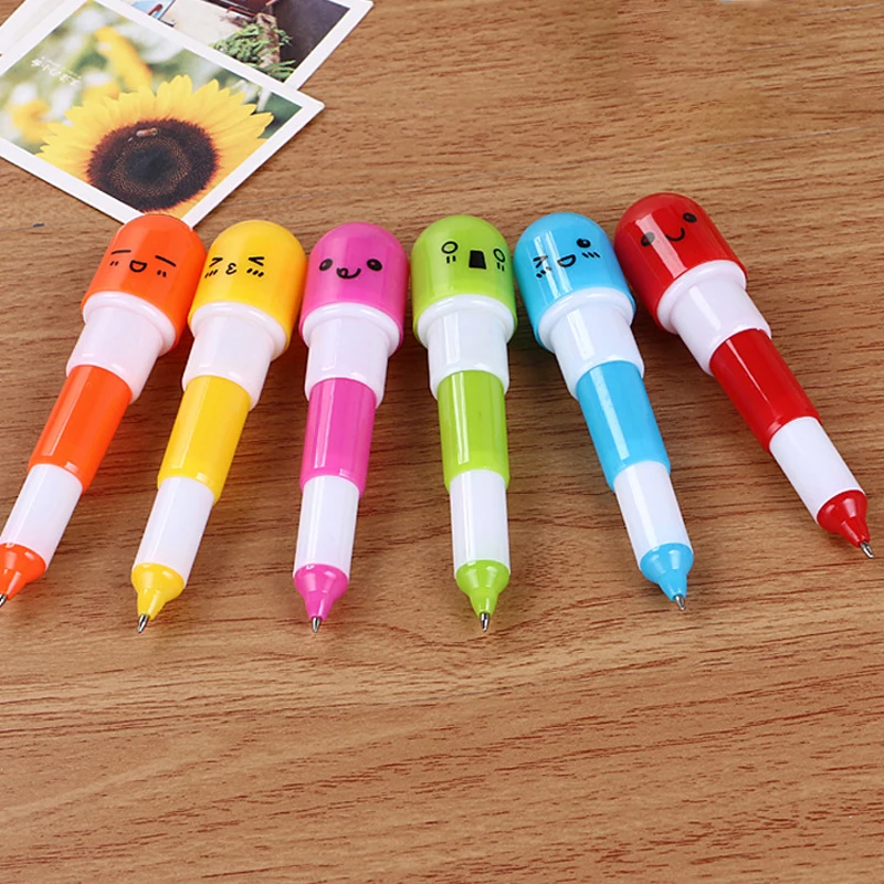 Новинка телескопическая Шариковая ручка 20 шт./лот милые витаминные капсульные
