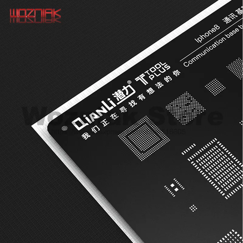 Wozniak Универсальный Ремонт черная стальная сетка для IPHONE 5G/5S/6G/6S/7G/8G связь baseband чип