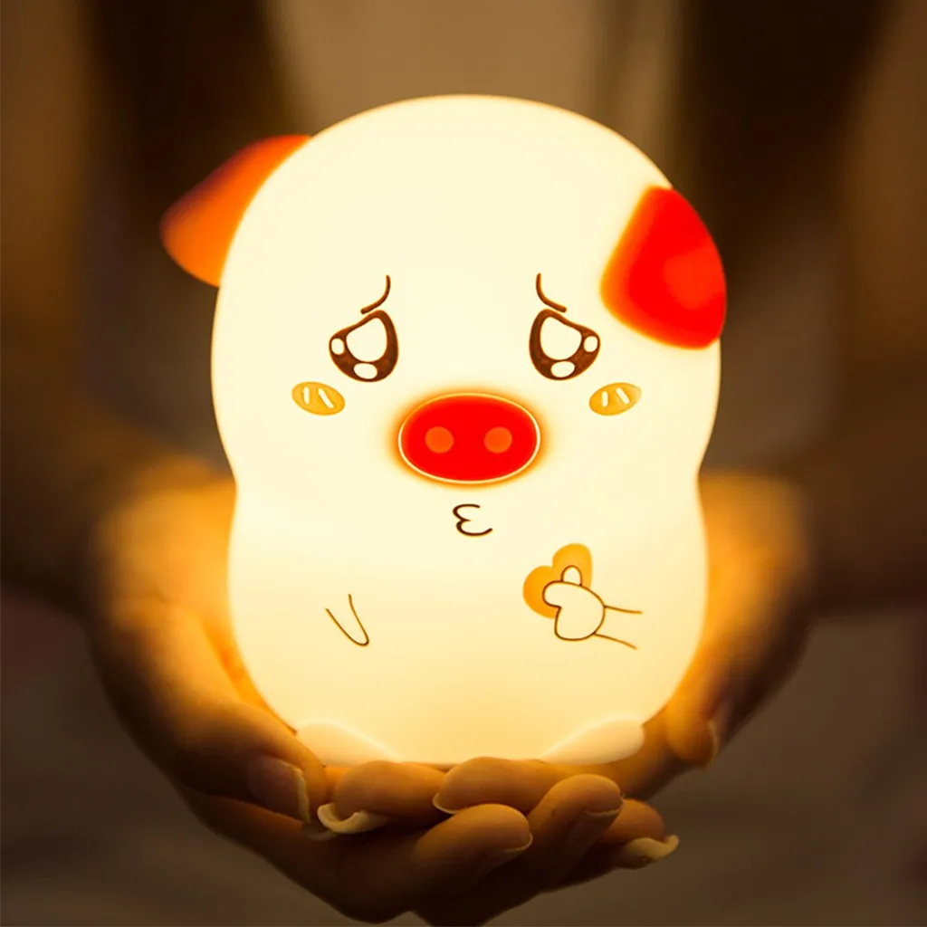 2019 Лидер продаж onefire настольная лампа веселый поросенок ночник спальня освещение
