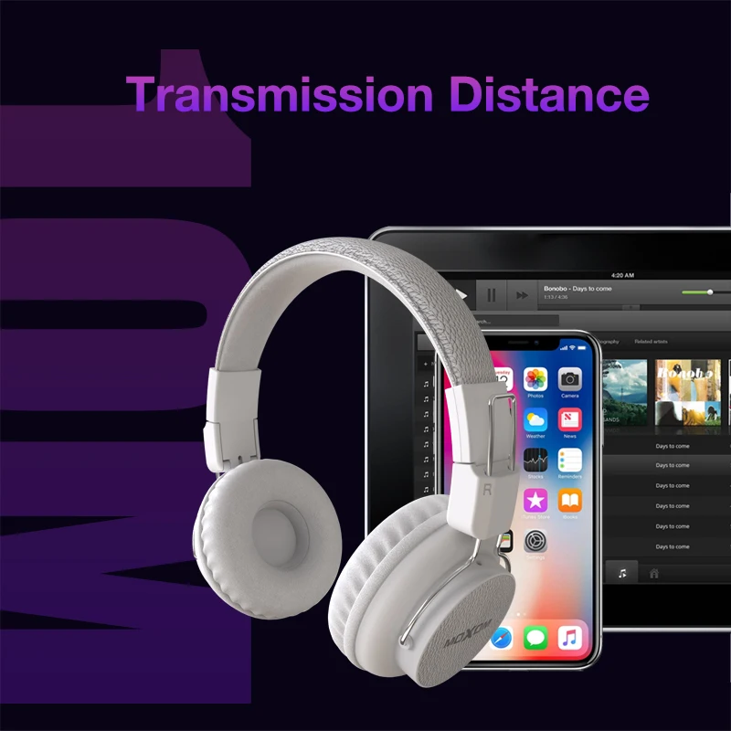 MOXOM Bluetooth наушники беспроводные активные шумоподавления Bluetooth наушники для iPhone samsung Xiaomi Gamging