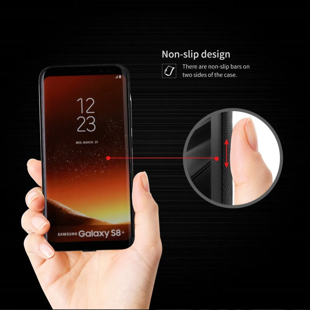 Силиконовый чехол Nillkin с беспроводной зарядкой для Samsung Galaxy S8 Plus магнитный