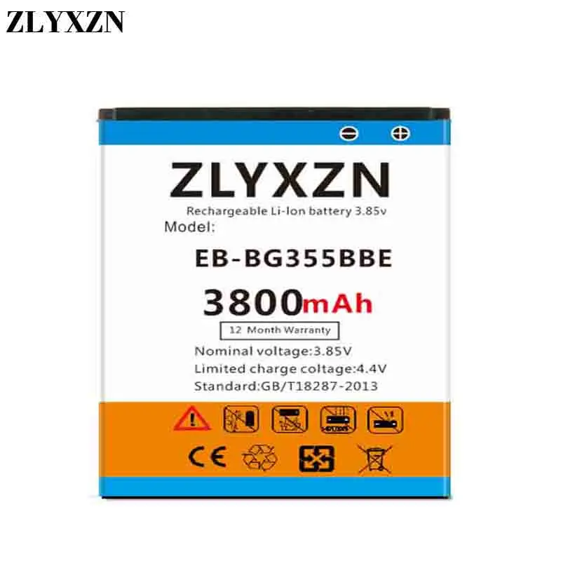 2019 Новый 3800 мА/ч EB BG355BBE Батарея для samsung Galaxy CORE 2 G355 G355H SM G3558 G3589W G3586V G3556D