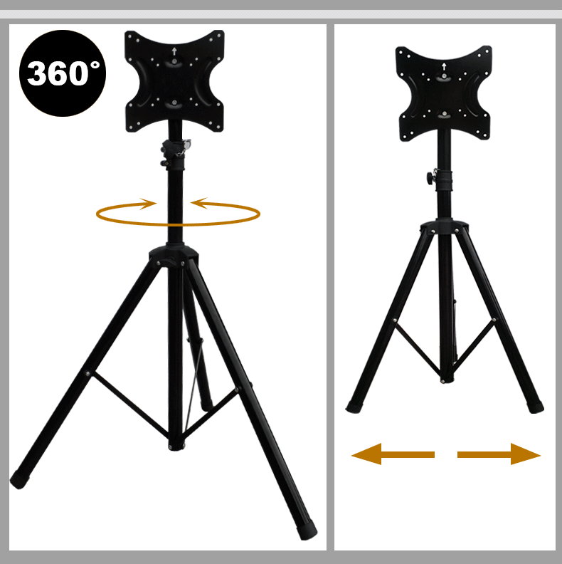 DLS-10AL 1"-55" с регулировкой по высоте, 50 кг наклон ЖК-дисплей плазменный телевизор напольный штатив-Трипод стойка VESA 400X400 цвет синий, черный; Большие размеры 34–43 серебристо-желтый панель Держатель