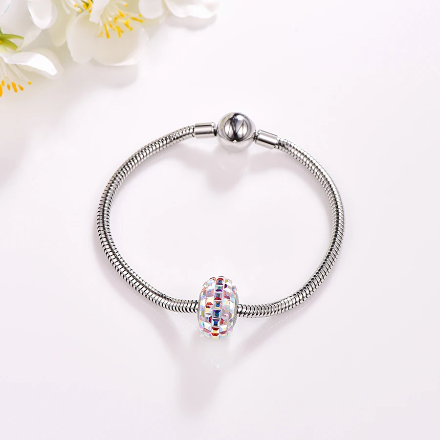 Malanda кристаллы от Swarovski круглые бусины браслет новая мода неповторимый браслет с амулетными подвесками браслет для женщин Свадебные украшения подарок
