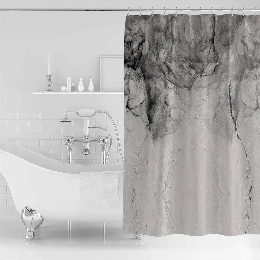 Абстрактная мраморная текстура занавески для ванной комнаты аксессуары наборы