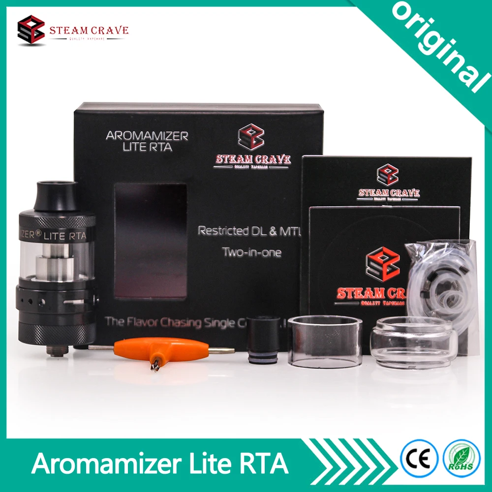 Оригинальный паровой жажда аромамайзер Lite RTA бак 23 мм 2 AFC airhole опции 3 5/4 5 мл