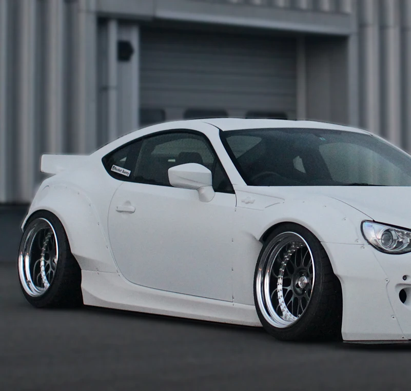 Автомобильные аксессуары для BRZ FT86 GT86 FRS RB style Ver 2 Стеклопластиковая боковая юбка из стекловолокна стекольная дверная крышка гоночный комплект обшивки