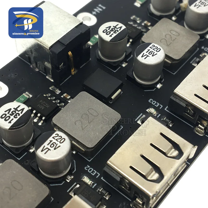 KC24 QC3.0 1 2 4 способ DC-DC понижающий преобразователь зарядки понижающий модуль 6-32 в 9 в 12 В 24 В для быстрого зарядного устройства печатная плата 3 в 5 В