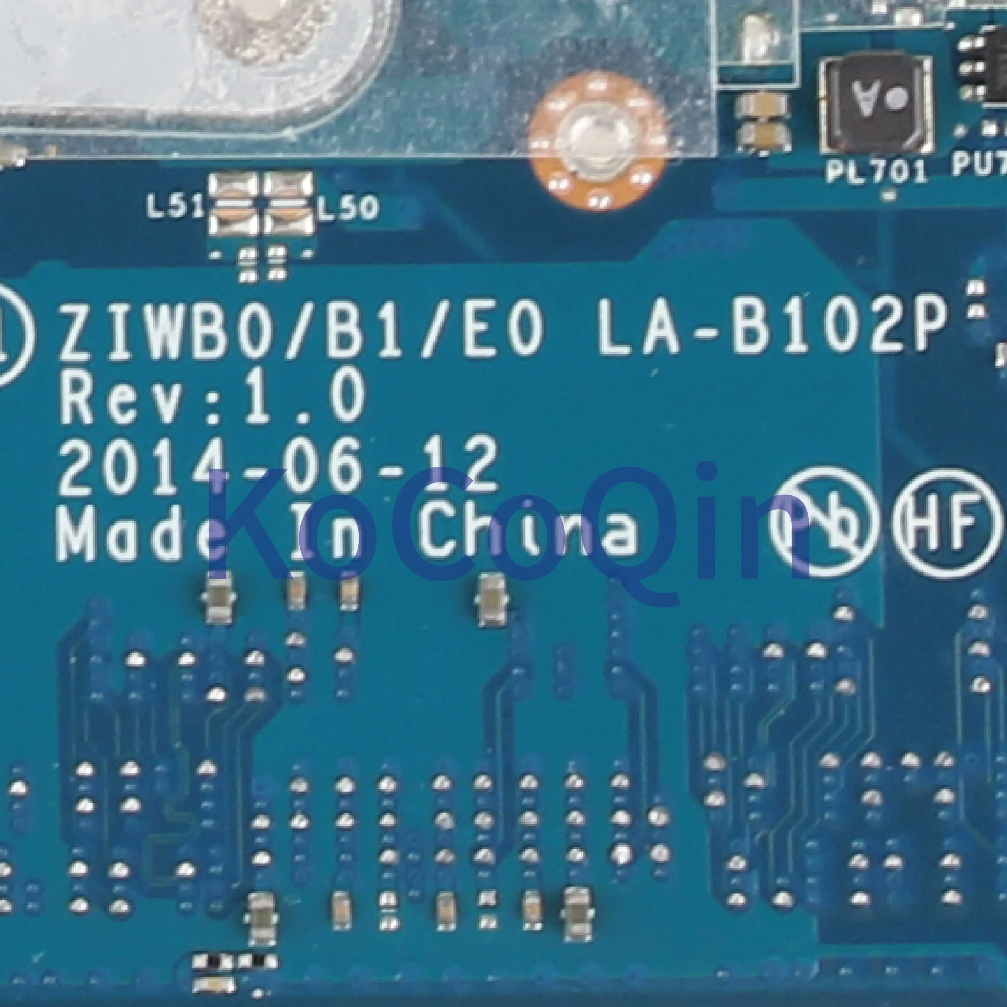 KoCoQin материнская плата для ноутбука LENOVO Ideapad B50 30 Core N2830 N2840 5B20G90100 ZIWB0/B1/E0 LA B102P REV: 1 0