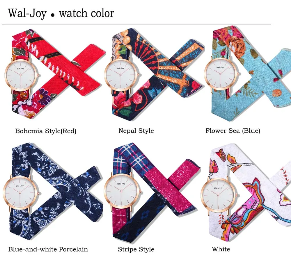 Wal-Joy,, модные женские наручные часы, кварцевые, маленький циферблат, кантри стиль, цветочная ткань, галстук-бабочка, ремешок, часы, подарок для девочки