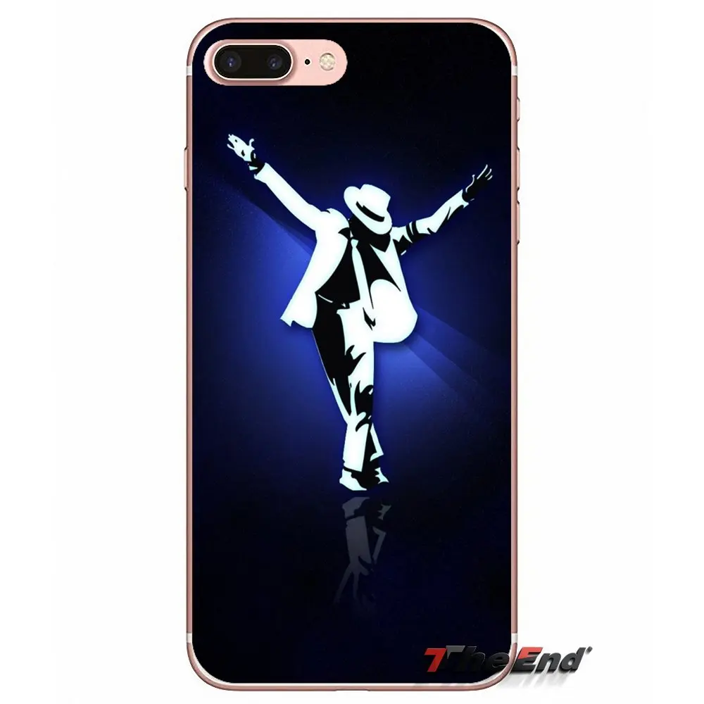 Fondo de Michael Джексон индивидуальная крышка для телефона iPhone X 4 4S 5 5S 5C SE 6 6S 7 8 Plus Samsung