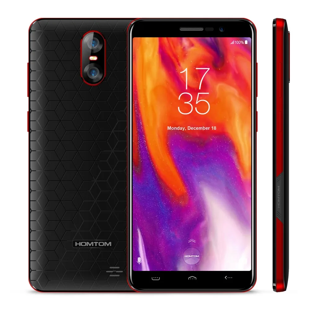 HOMTOM S12 5.0 Inch 18:9 Display Android6.0 3G Smartphone 2750mAh 1GB RAM 8GB MT6580 Quad Core 8MP Three Cams OTA GPS Cellphone | Мобильные