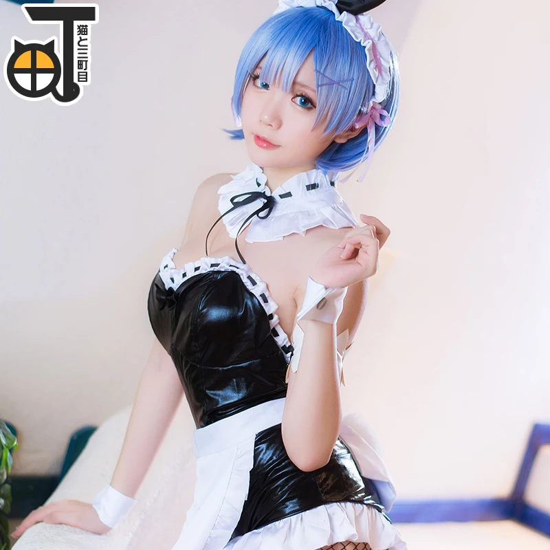 Аниме Re: жизнь в другой мир от нуля Косплэй ОЗУ Rem Cos Хэллоуин вечерние кролик