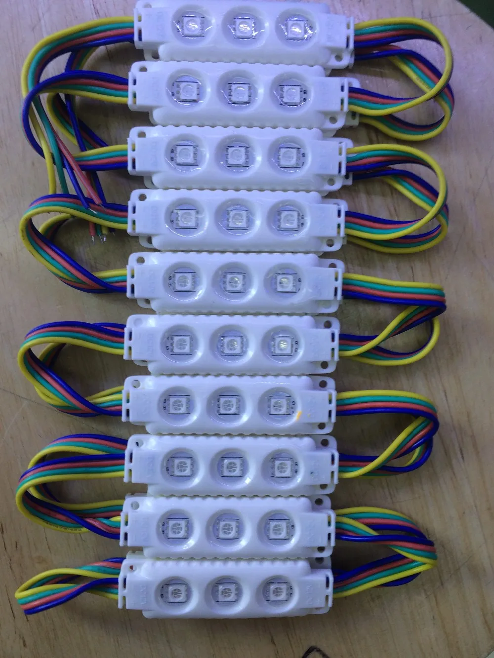 5050 RGB 3leds светодиодный модуль ввода RGB 12VDC 0,75 Вт RGB светодиодный модуль ввода 100 шт./лот 2 года гарантии