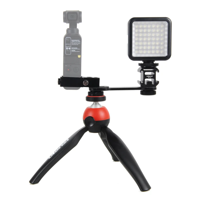 Для DJI Osmo Pocket Video Setup крепление для микрофона Vlogging L кронштейн светодиодный светильник подставка для микрофона для DJI Pocket аксессуары комплект расширения