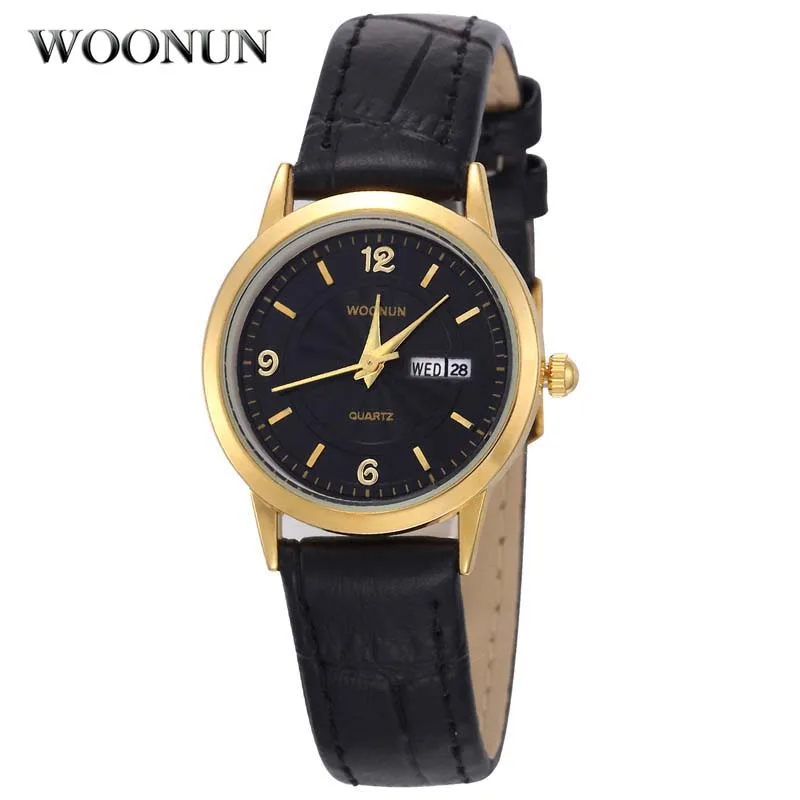 Часы женские из натуральной кожи с календарем ультратонкие 2020 | Наручные часы