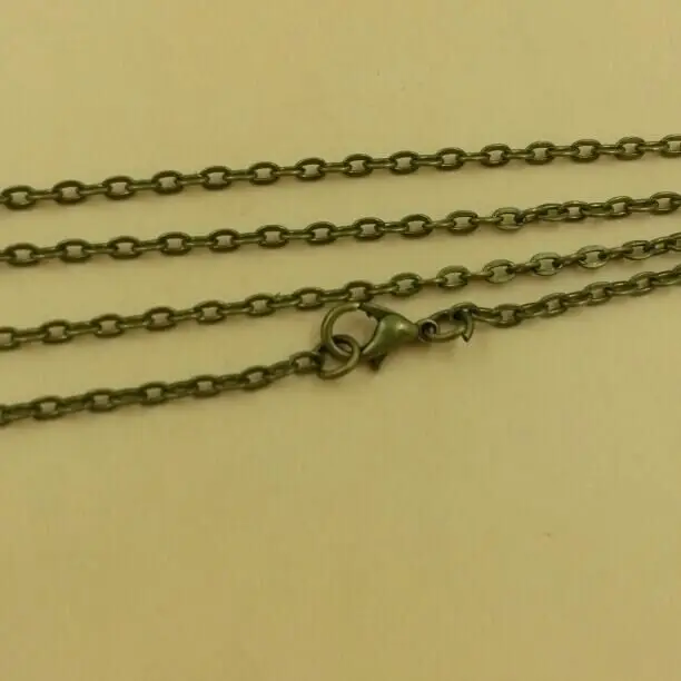

Length 80cm O Chains With Lobster Clasps Bronze Colour For DIY Necklace Jewelry Making 10pcs/lot
