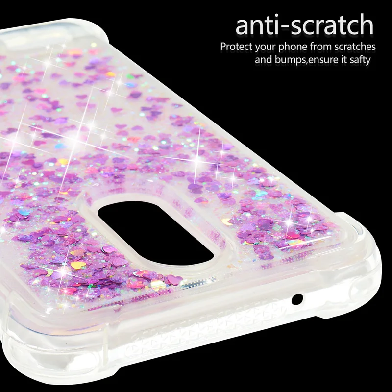 

Antiknock Glitter Quicksand Soft TPU Silicone Phone Case Cover Shell Coque for LG K4 K8 K10 2017 2018 EU V20 V30 LS777 STYLUS3