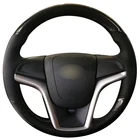 Черный кожаный чехол рулевого колеса автомобиля из углеродного волокна для Chevrolet Malibu 2011-2014 вольт 2011-2015