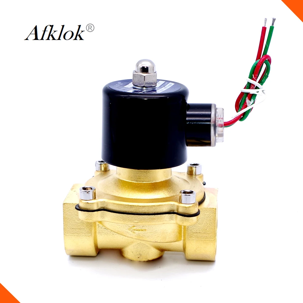 2Way G1 "NPT нормально закрытый Электрический электромагнитный клапан 24v N/C для воды