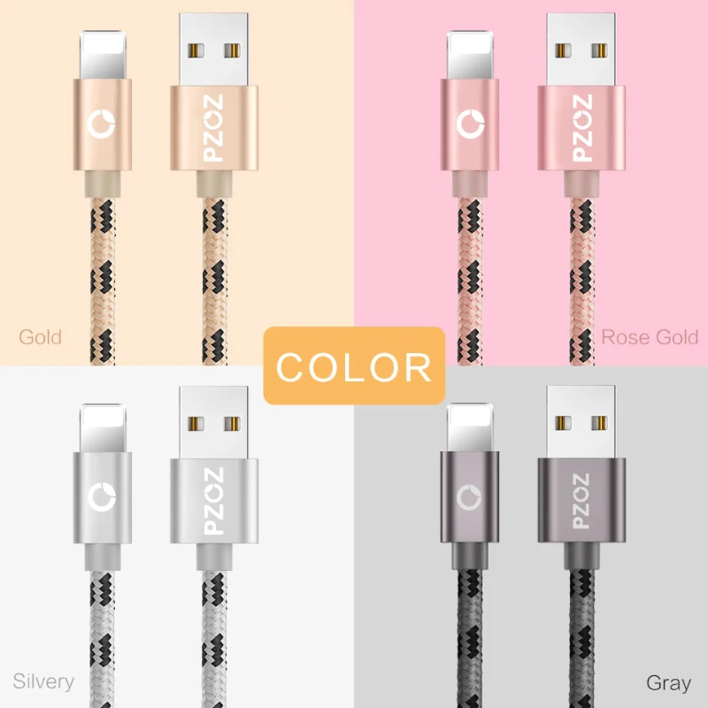 PZOZ для iphone 7, 8, 6 plus, 6s, xs max, xr, 5, 5 s, ipad mini, быстрое зарядное устройство, usb кабель, быстрый шнур, кабель для передачи данных, для зарядки мобильного телефона