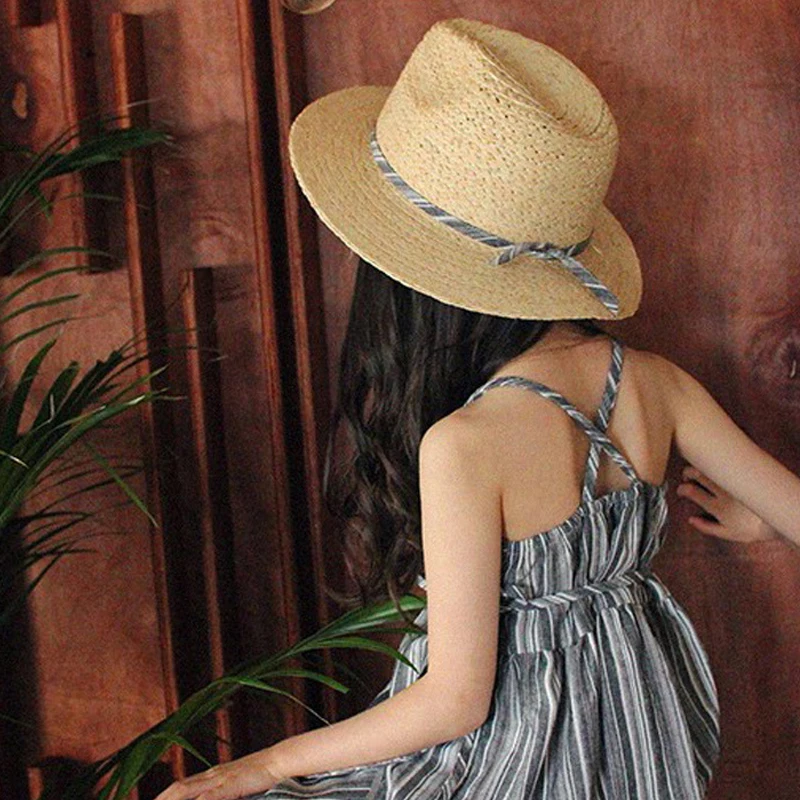 

3-12 Yrs Big girl Striped long Dress for 2019 new summer china style loose Cotton and linen vest Dress Simple Straps beach dress